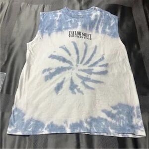 Taylor Swift Blue and White Tie-Dye Tank